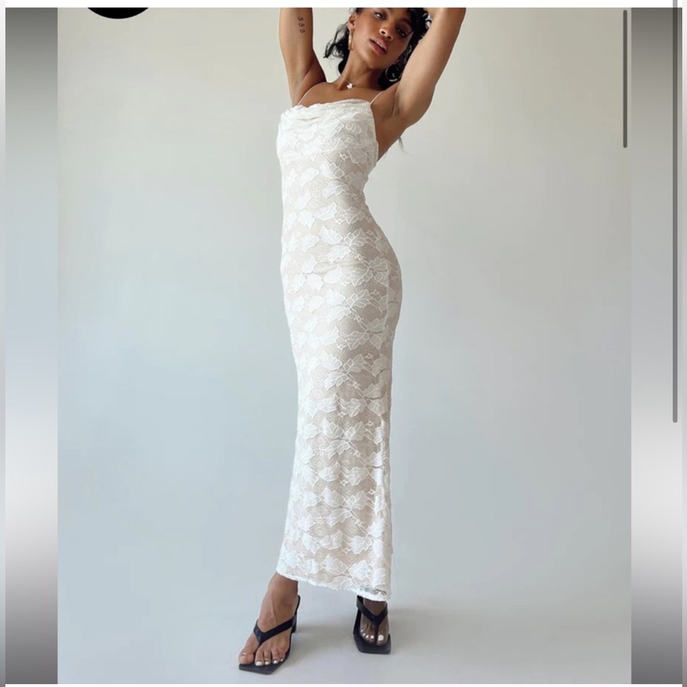 NWT Princess Polly Floral Lace Overlay Midi Dress